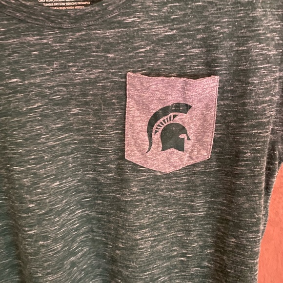 MSU Michigan State sleeveless pocket tee size M - Picture 3 of 5